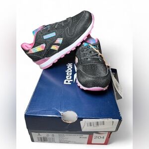 Reebok Classic Leather Step N Flash Black & Pink - Brand New